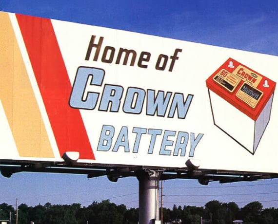 Crown Battery Billboard